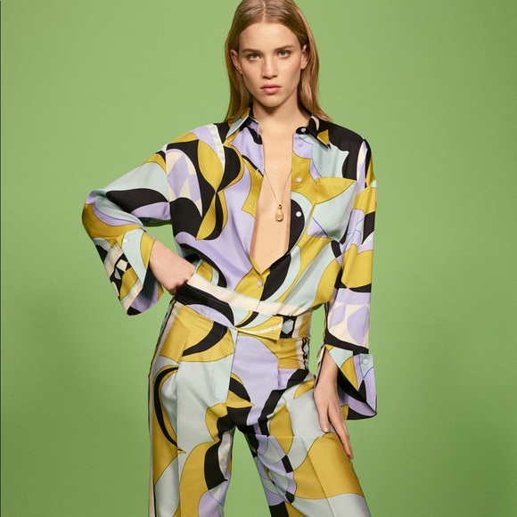 ZARA Printed Shirt - Picture 1 of 4